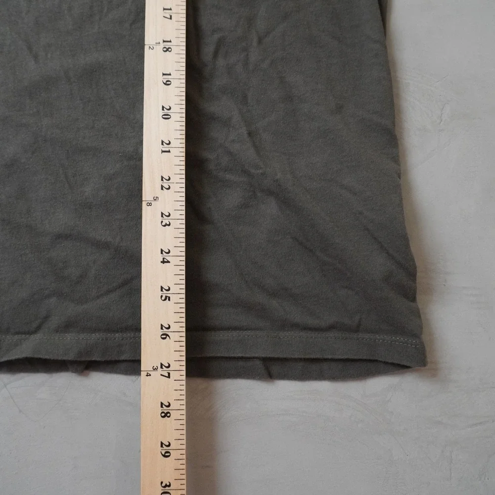 The North Face Mens XL Circular Design Graphic Logo T-Shirt Olive Green